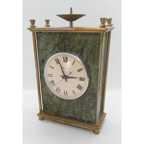 Часы настольные в корпусе прямоугольной формы металл камень 4241₽