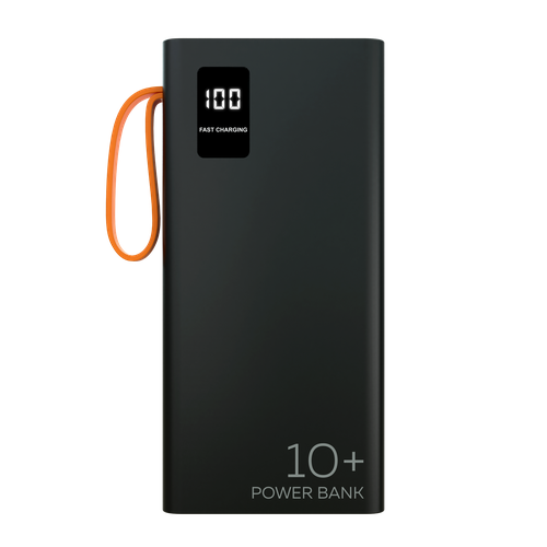 PURE Внешний аккумулятор 10000mAh 2USB 2.1A More choice PB22-10 с кабелем Black