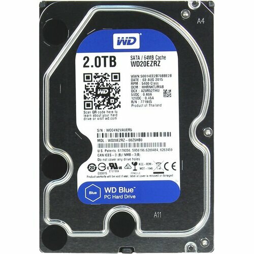 Жесткий диск Western Digital WD Blue 2 ТБ WD20EZRZ