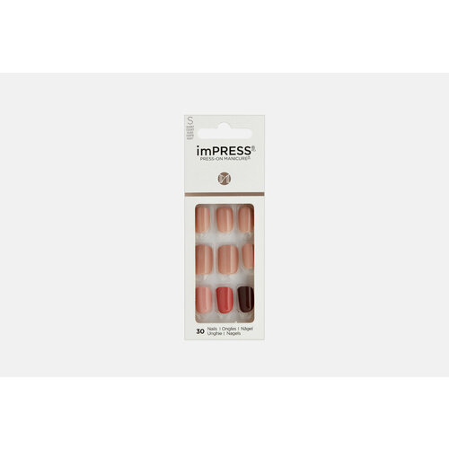 Накладные ногти KISS NEW YORK Professional, Impress Manicure Accent Shades of sunset 30мл