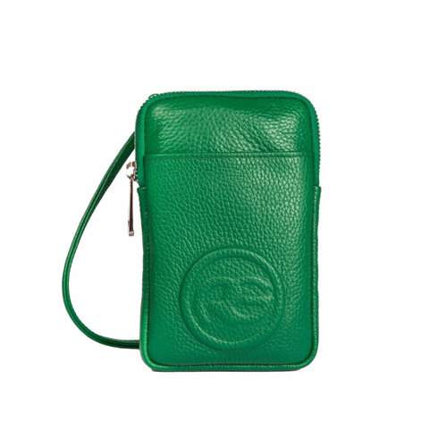 Сумка Roberta Gandolfi, фактура зернистая, зеленый