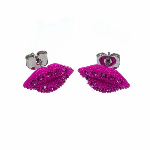 Серьги пусеты Moon Paris, кристалл