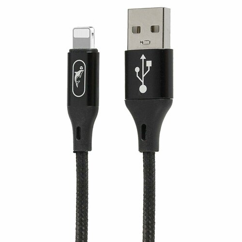 кабель штекер usb в 2 0 штекер lightning 1 5м орбита ot pcc29 Кабель USB - Apple lightning, SKYDOLPHIN S55L, черный, 1 шт.