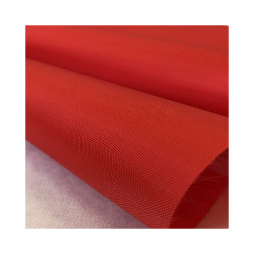 Ткань Оксфорд 210D PU, WR1000 95г/м² 100% пэ шир.150см красный, отрез 5 метров.