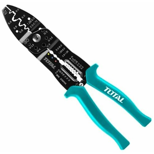 Клещи для зачистки обжима проводов Total THT15101 254мм 899₽