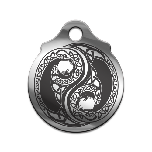 Амулет Драконы Инь-Ян медицинская сталь