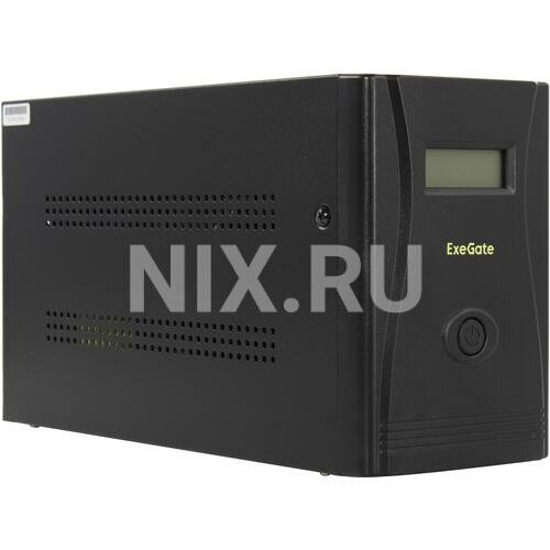Источник бесперебойного питания Exegate 1500VA/950W, LCD, AVR, 4 евророзетки, RJ45/11, black - фото №6