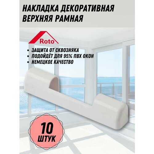 Накладка декоративная K верхняя рамная большая белая 455₽