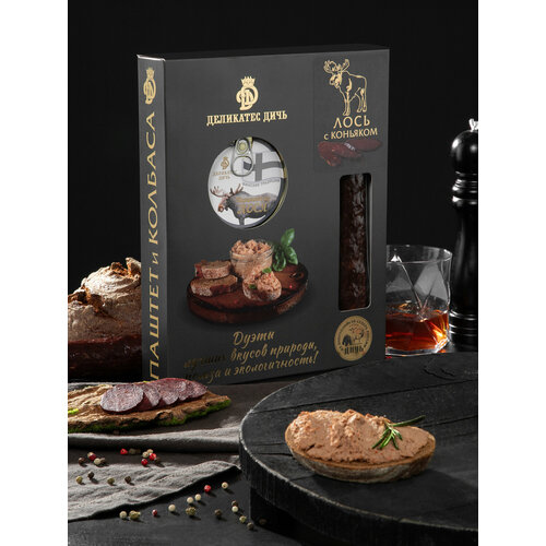 Подарочный набор Дуэт Северный Лось с паштетом 2100₽