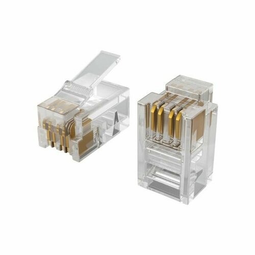 Коннектор 4P4C (RJ11), 10шт. EctoControl арт. ec01062