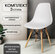 Стулья для кухни Eames, 3 шт, SC - 001В, стул кухонный, белый