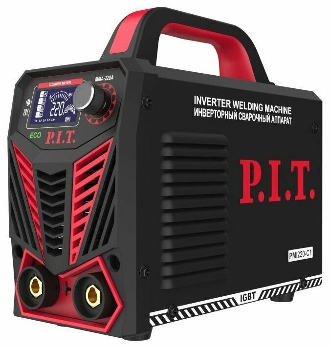 Сварочный инвертор P.I.T. PMI220-C1 IGBT 220 А, ПВ-30,1.6-3.2 мм, 5.8 квт