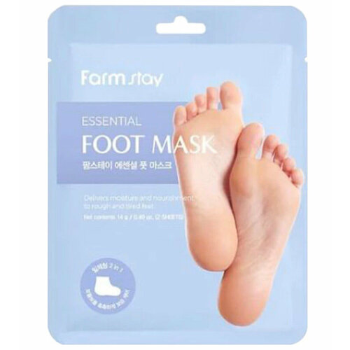 Маска-носочки для ног с гиалуроновой кислотой и мёдом FarmStay Essential Foot Mask 339₽