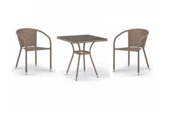 Комплект мебели Afina T282BNT/Y137C-W56 (2+1), light brown