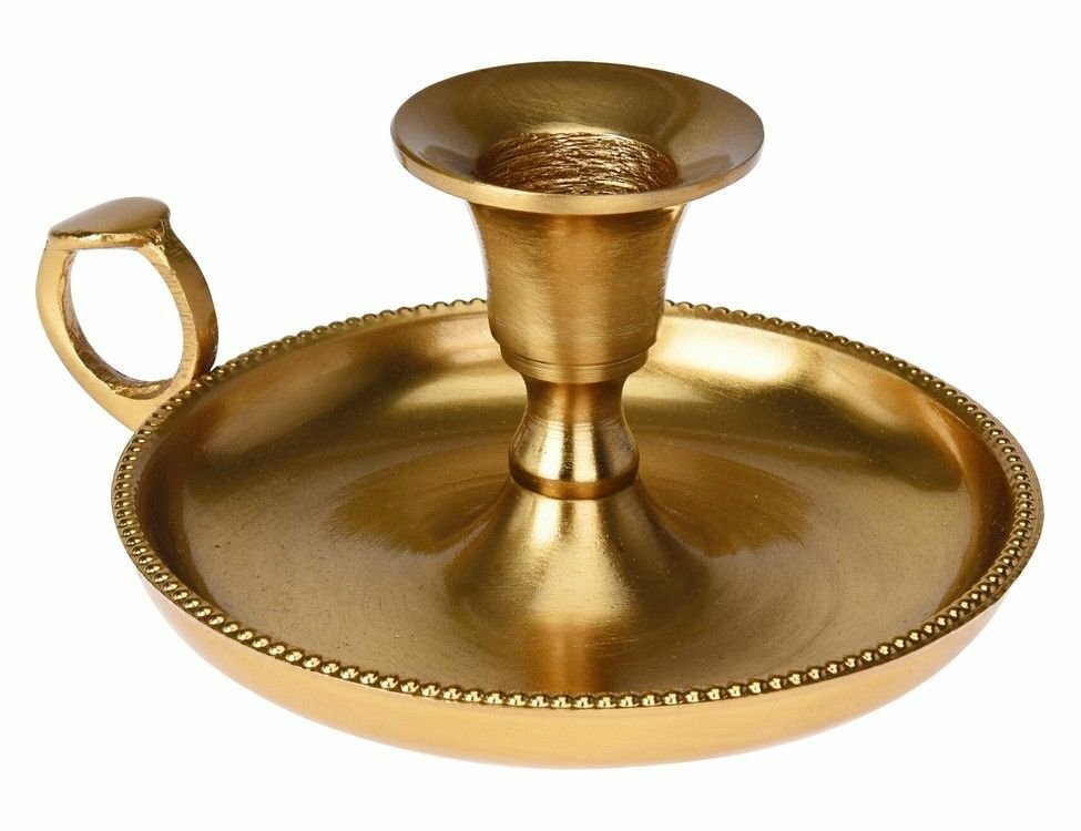 Подсвечник бикьере - Римская Коллекция, на 1 свечу, золотой, 6 см, Koopman International