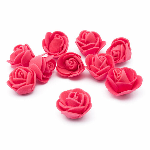 Цветы из фоамирана Розочки 35 мм 10 шт SOVUSHKA красный 197₽