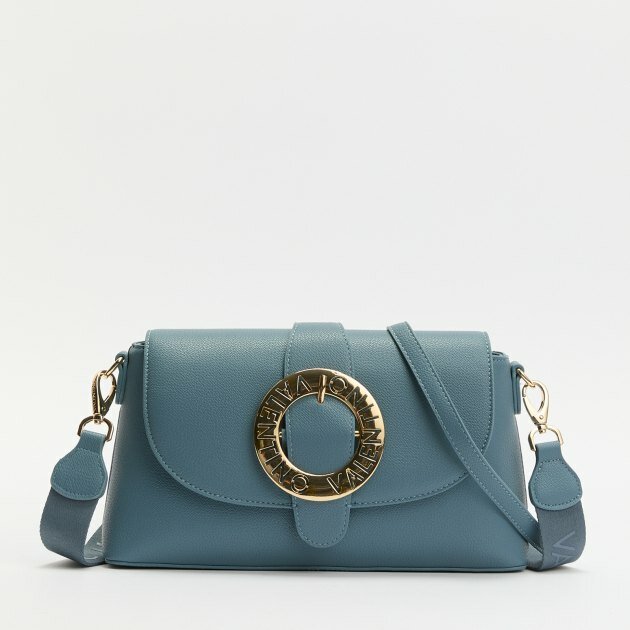 фото Сумка через плечо Valentino VBS7LN03 серо-голубой