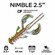Силиконовая приманка Crazy Fish Nimble 3.2" 72-80-6-6-F, кальмар, 6 шт, плавающи...