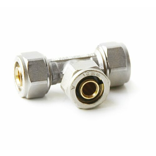 Тройник латунный обжимной Pro Aqua 16мм 1328₽
