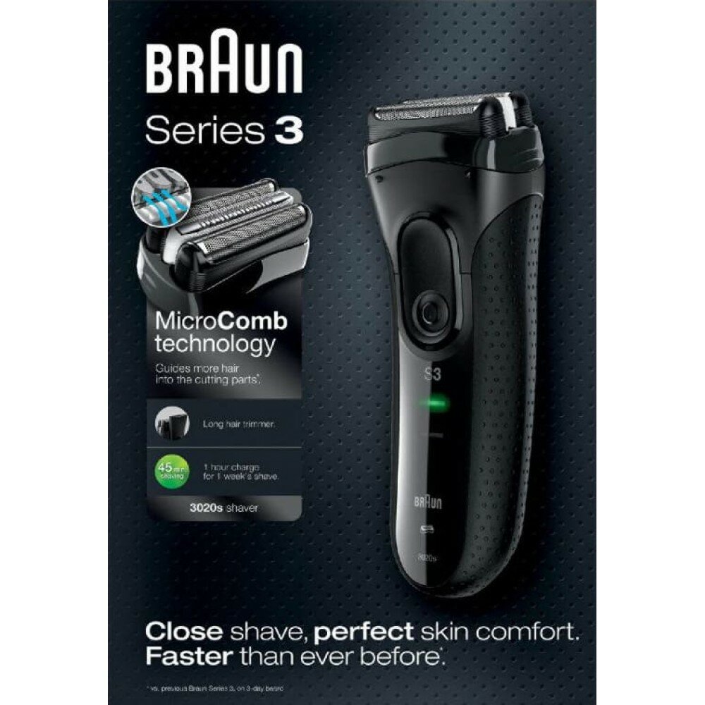Электробритва Braun 3020s Series 3 ProSkin — фото 1