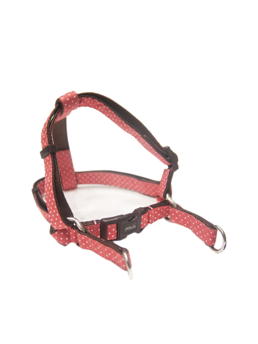 Изображение Шлейка для собак Japan Premium Pet / шлейка с функцией распределения нагрузки при рывке собаки, цвет розовый, размер М