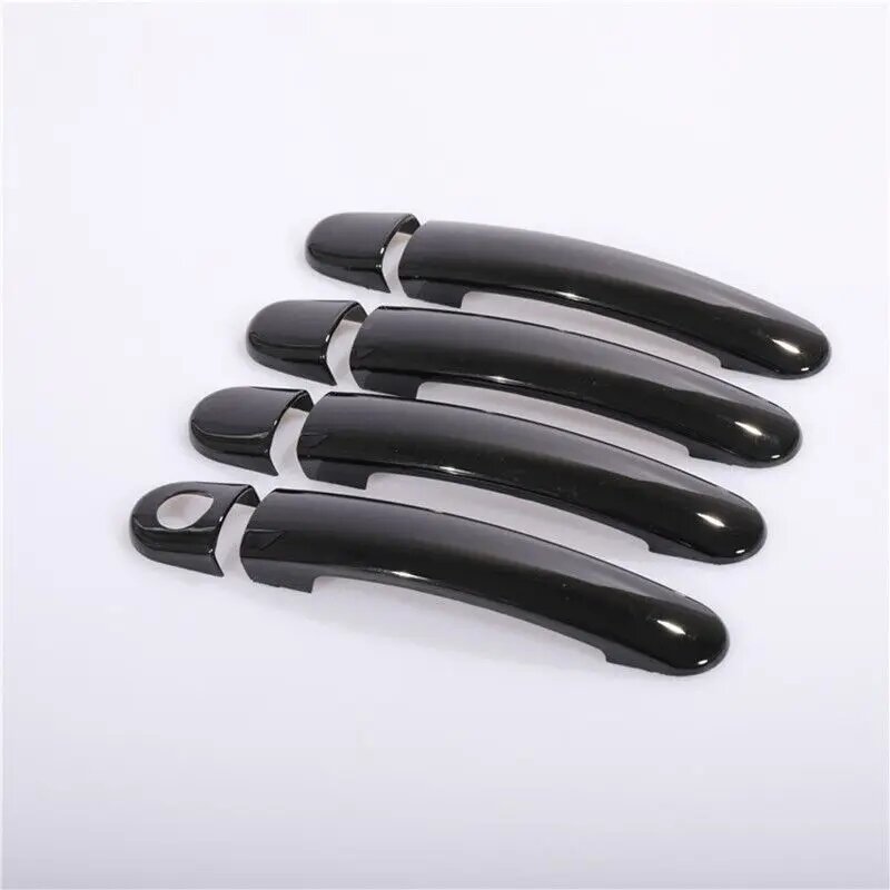 Для VW Golf 5 MK5 Volkswagen Golf V Rabbit 1K 2004-2009 глянцевый черный хром автомобильные дверные ручки аксессуары наклейки
