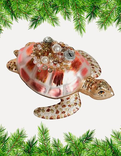 Изображение товара Игрушка на елку Черепаха 12см