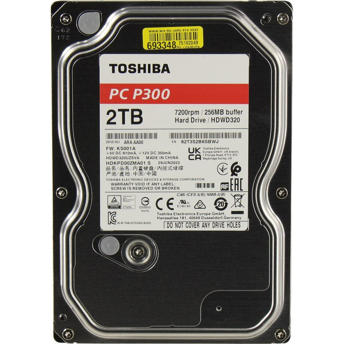 Toshiba P300 HDWD320UZSVA