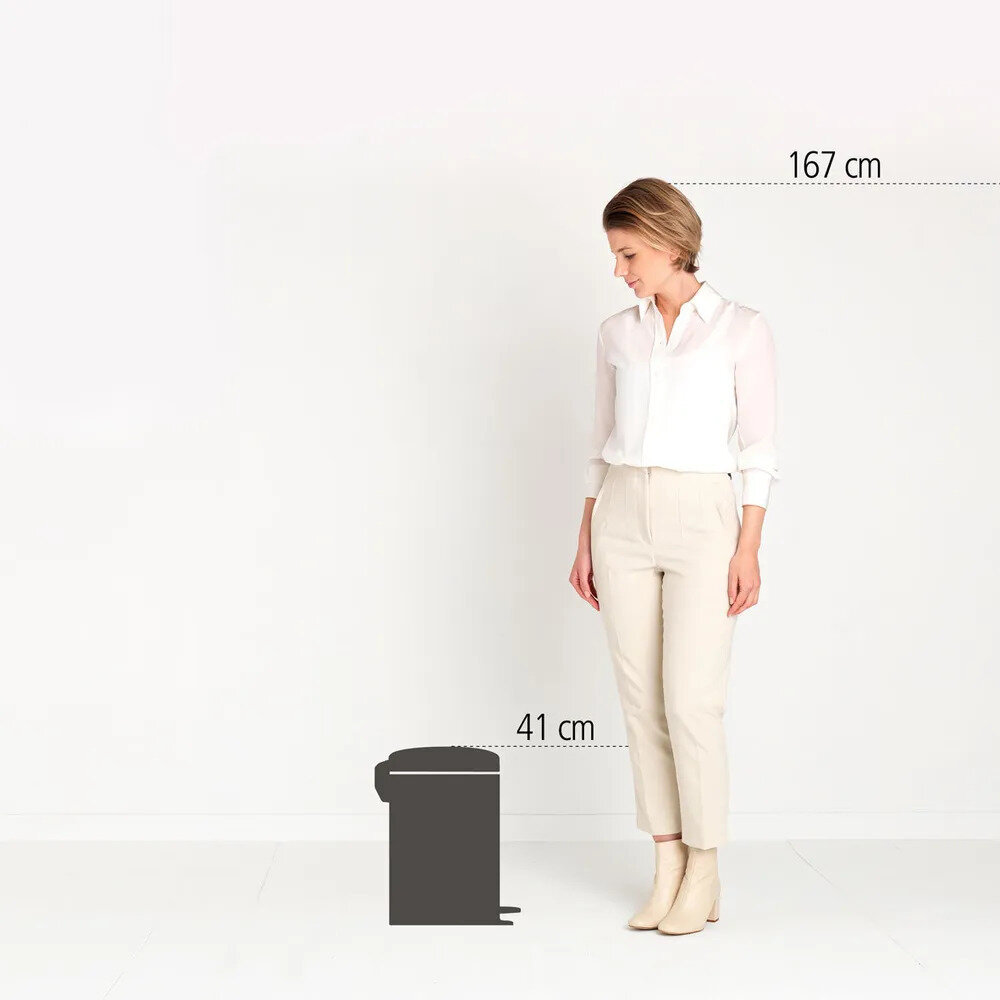 Мусорное ведро Brabantia NewIcon 202483 12 л, голубое - фото №5