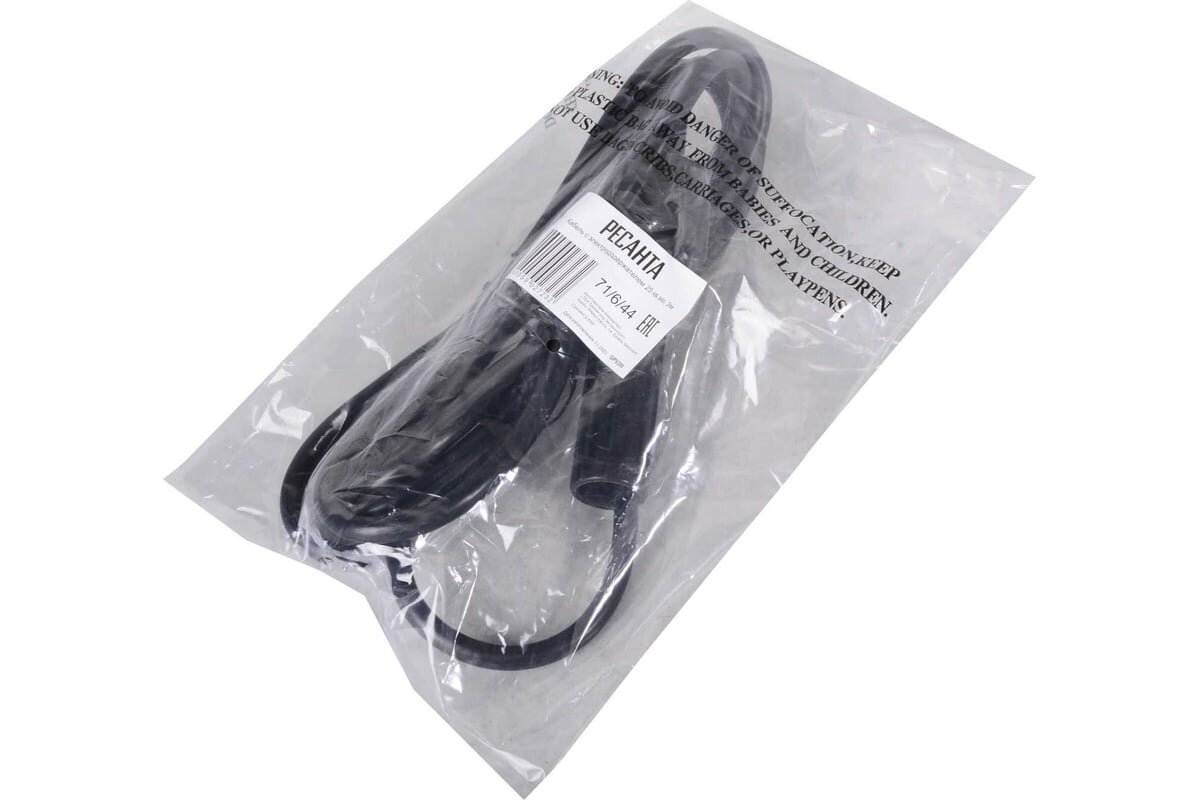 Кабель Ресанта с электрододержателем 25 кв. мм, 3 м 71/6/44 — фото 1