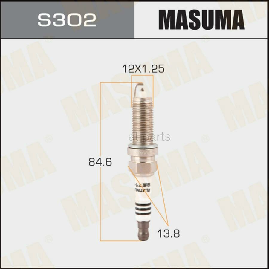 MASUMA S302P свеча зажигания PLATINUM! LZKAR6AP-11\ Mazda, Nissan