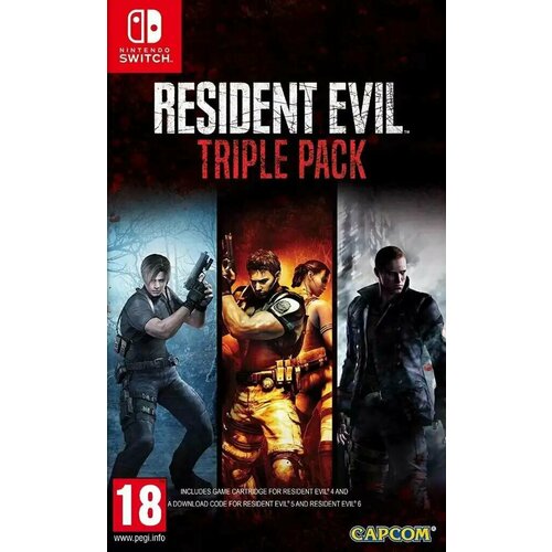 Resident Evil Triple Pack Resident Evil 4 5 6 Switch английский язык картридж 5600₽