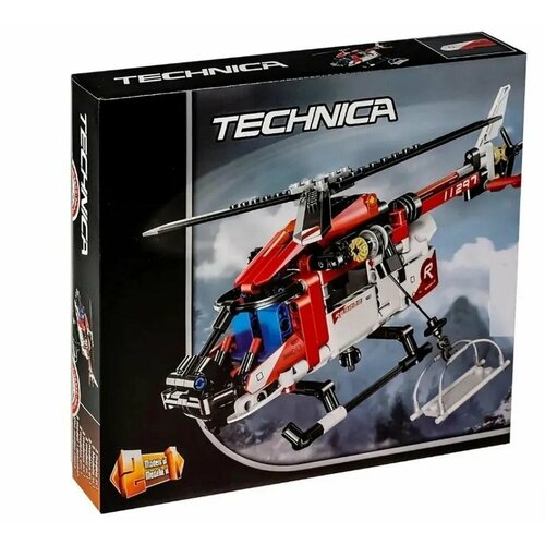 Конструктор Technic Техника Спасательный вертолет 22095 сборная модель автомобиля для детей и взрослых мальчика девочки 364 деталей 1228₽