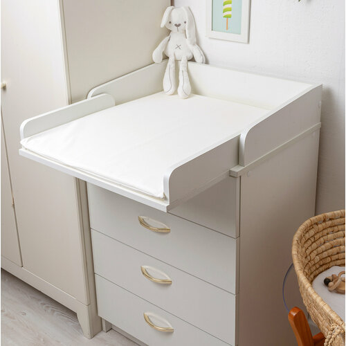 Матрас пеленальный BO-NY для детского комода, 54х66 см, непромокаемый белый