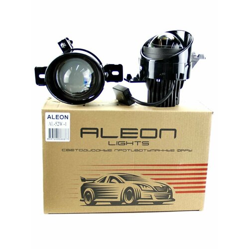 Фары противотуманные светодиодные NISSAN Juke I рестайлинг (YF15) (2014-2019) - светодиодные ПТФ линзы ALEON 12V, 64W, 6000K (комплект - 2 LED линзы)
