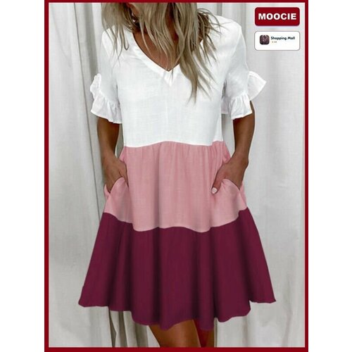фото Платье moocie базовая коллекция, размер int 3xl, красный