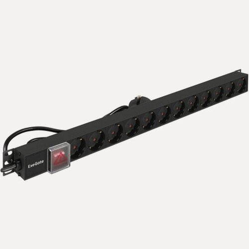 Изображение товара Блок розеток Exegate ServerPro PDU-V120 Al-12S-EU2.5-SW (EX296172RUS)