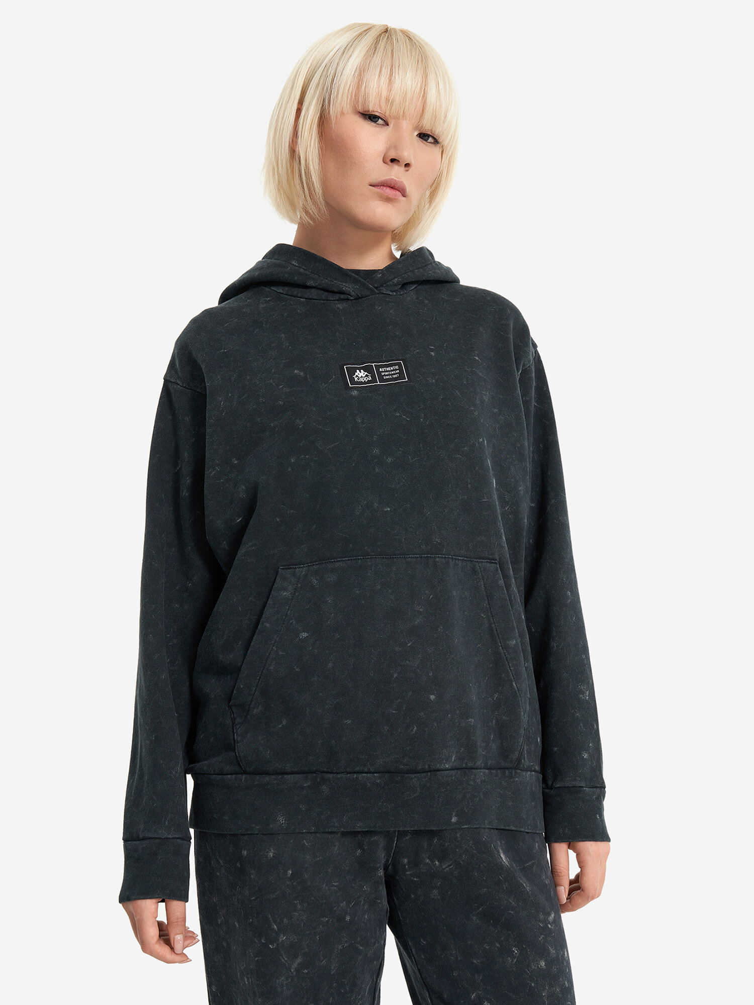 Толстовка спортивная Kappa, размер 46-48, , черный — фото 1