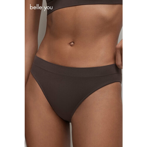 фото Трусы belle you base, размер 3xl/4xl, шоколадный