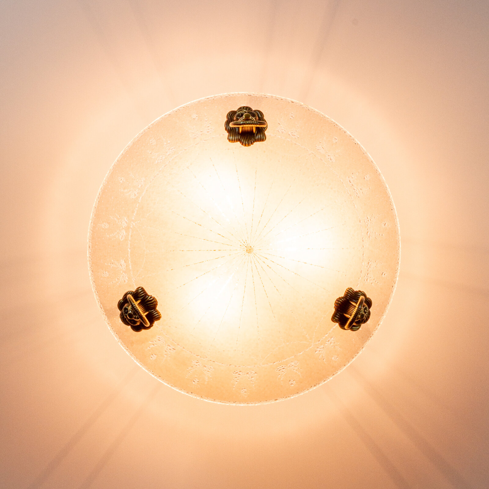 Люстра потолочная Leonar 3хЕ27х60Вт, Бронза, Awecon, A011/03 — фото 1