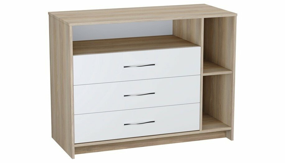 Комод Polini kids Simple 2110, вяз-белый