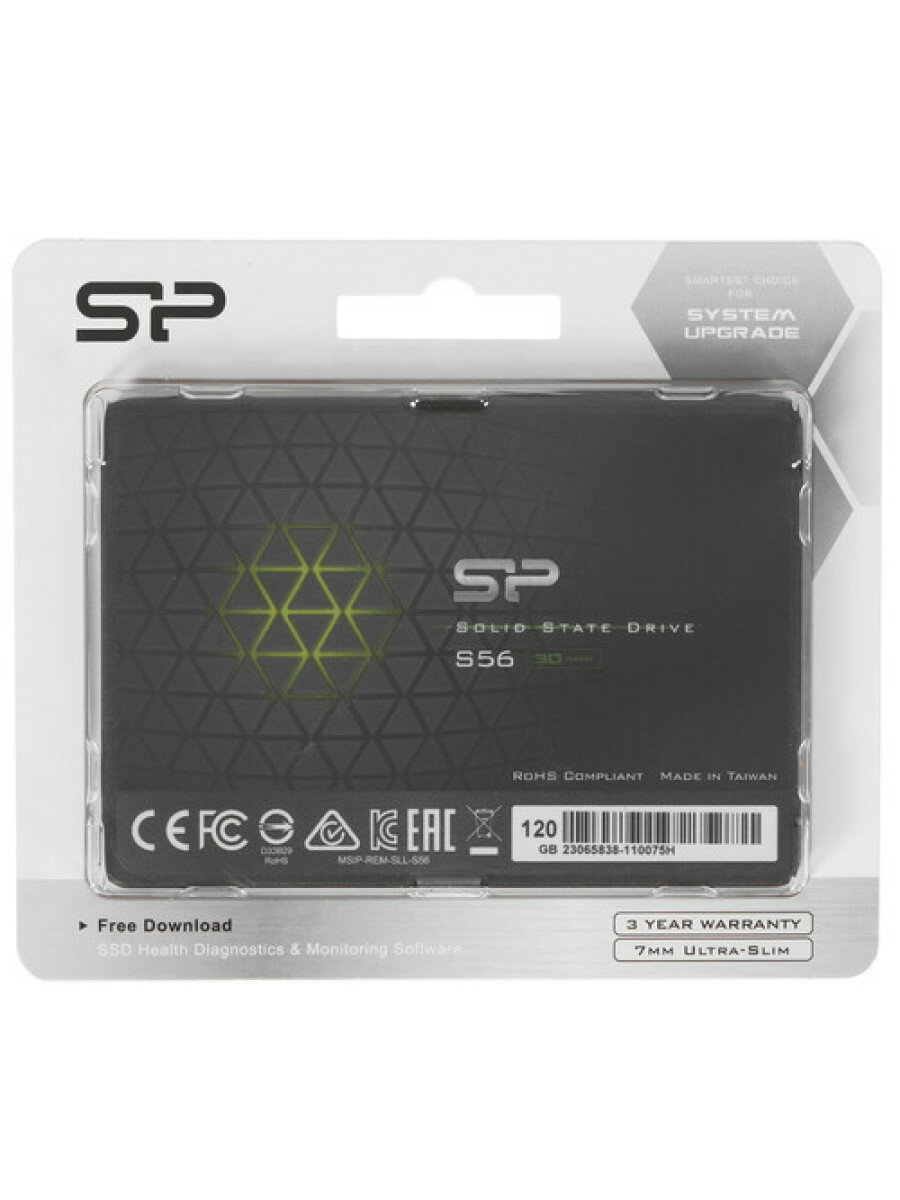 120 ГБ 2.5" SATA накопитель Silicon Power S56 [SP120GBSS3S56B25]