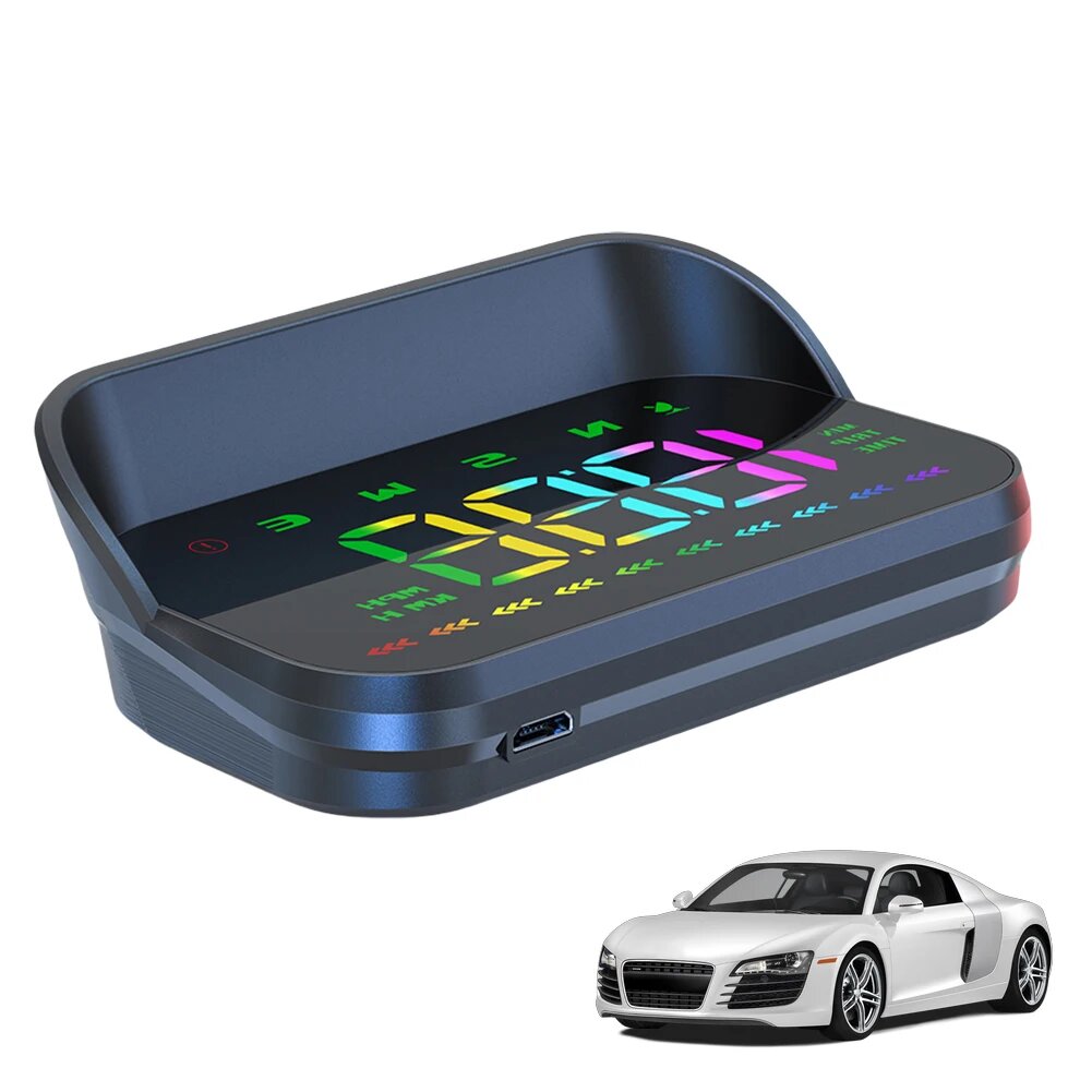 Автомобильный HUD проекционный дисплей USB источник питания проектор на лобовом стекле система предупреждения о превышении скорости проекция лобового стекла спидометр