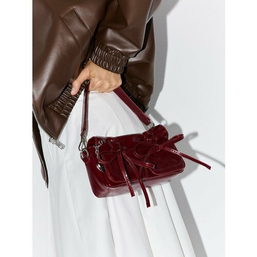 Сумка багет Lera Nena, бордовый