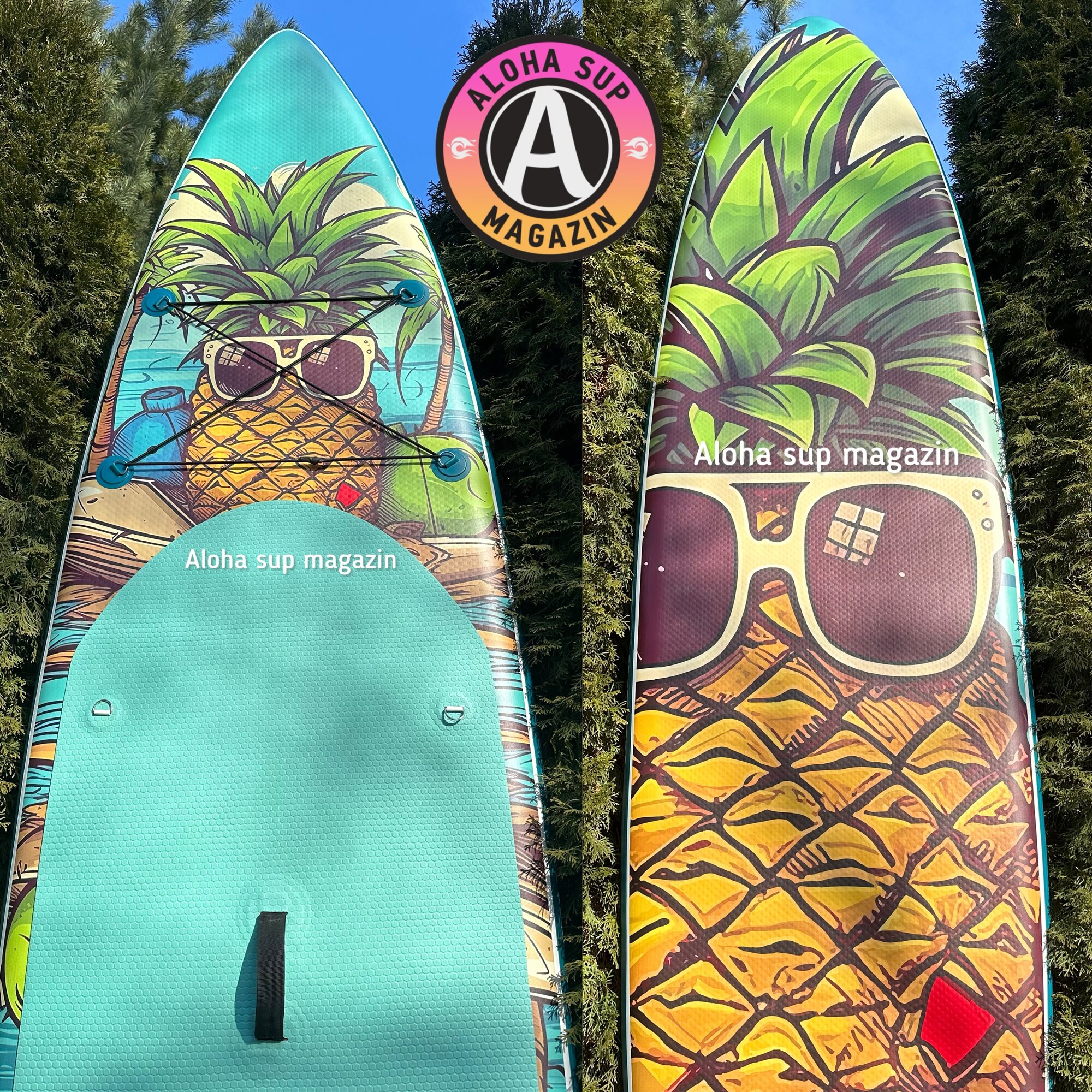 Сап-каяк ALOHA ананас 12' x 32" x 6" (366см х 82см х 15см) — фото 1