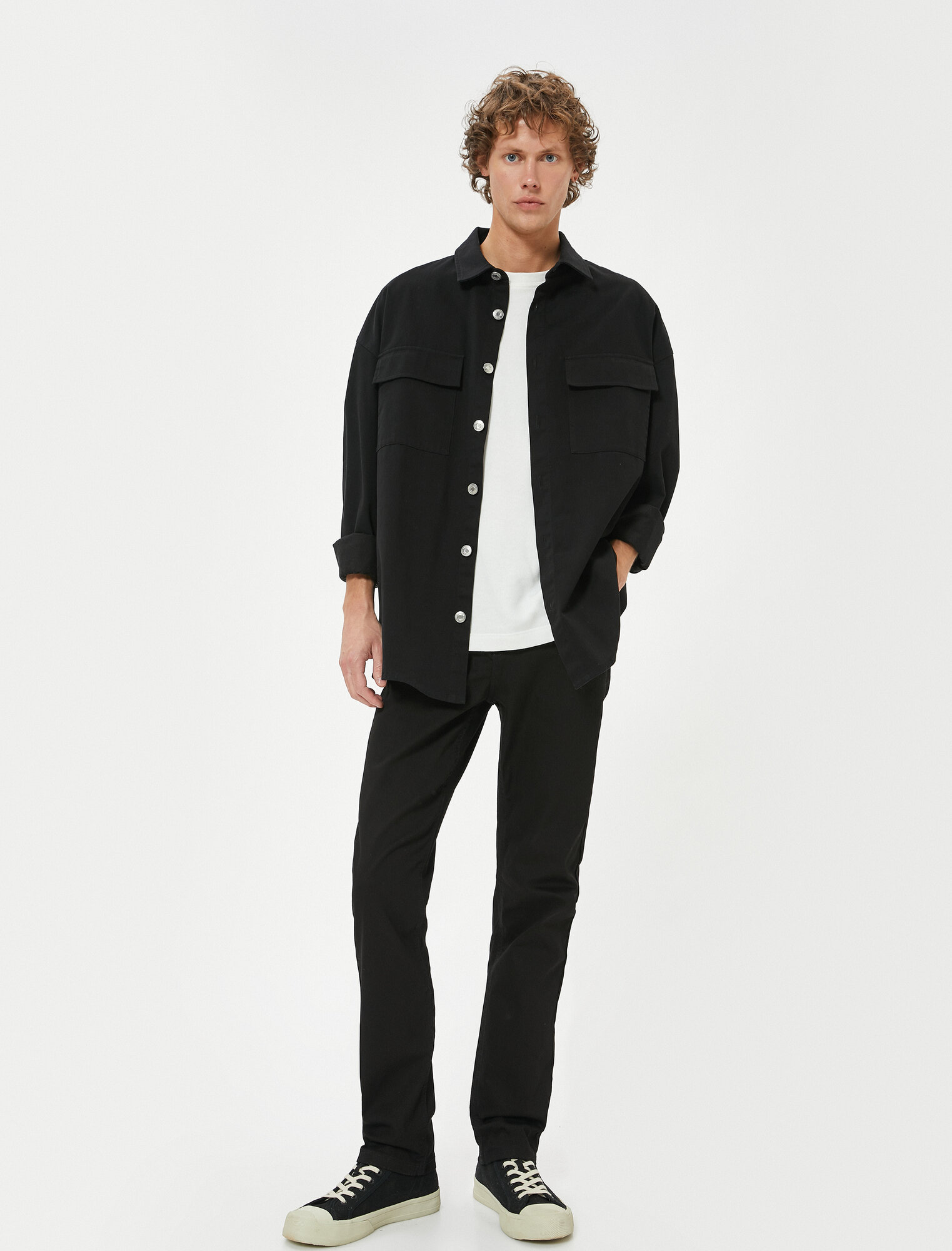 Джинсы KOTON размер W31 L34 (рост 188 см) черный