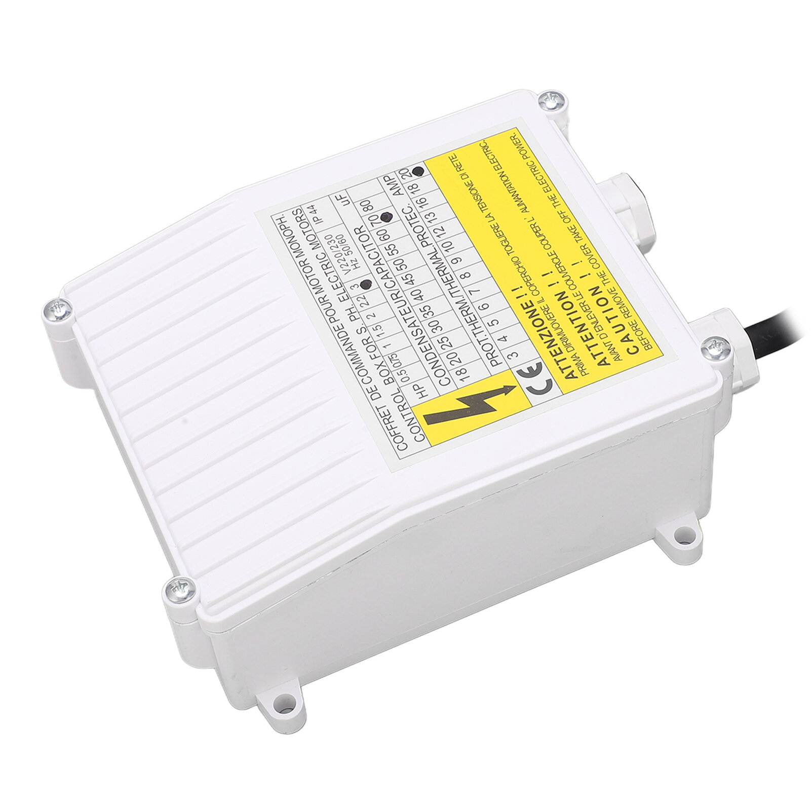 Блок управления глубинным насосом бытовой погружной переключатель мощностью 30 л. с контроллер 22 кВт 70 мкФ 20 А вилка европейского стандарта 220 В