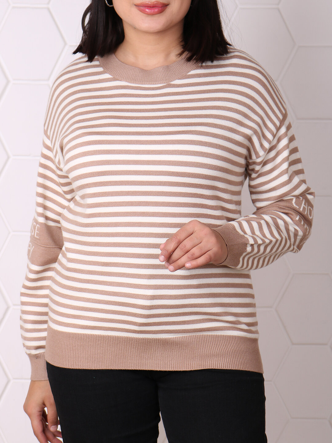 Свитер размер One Size, , бежевый — фото 1