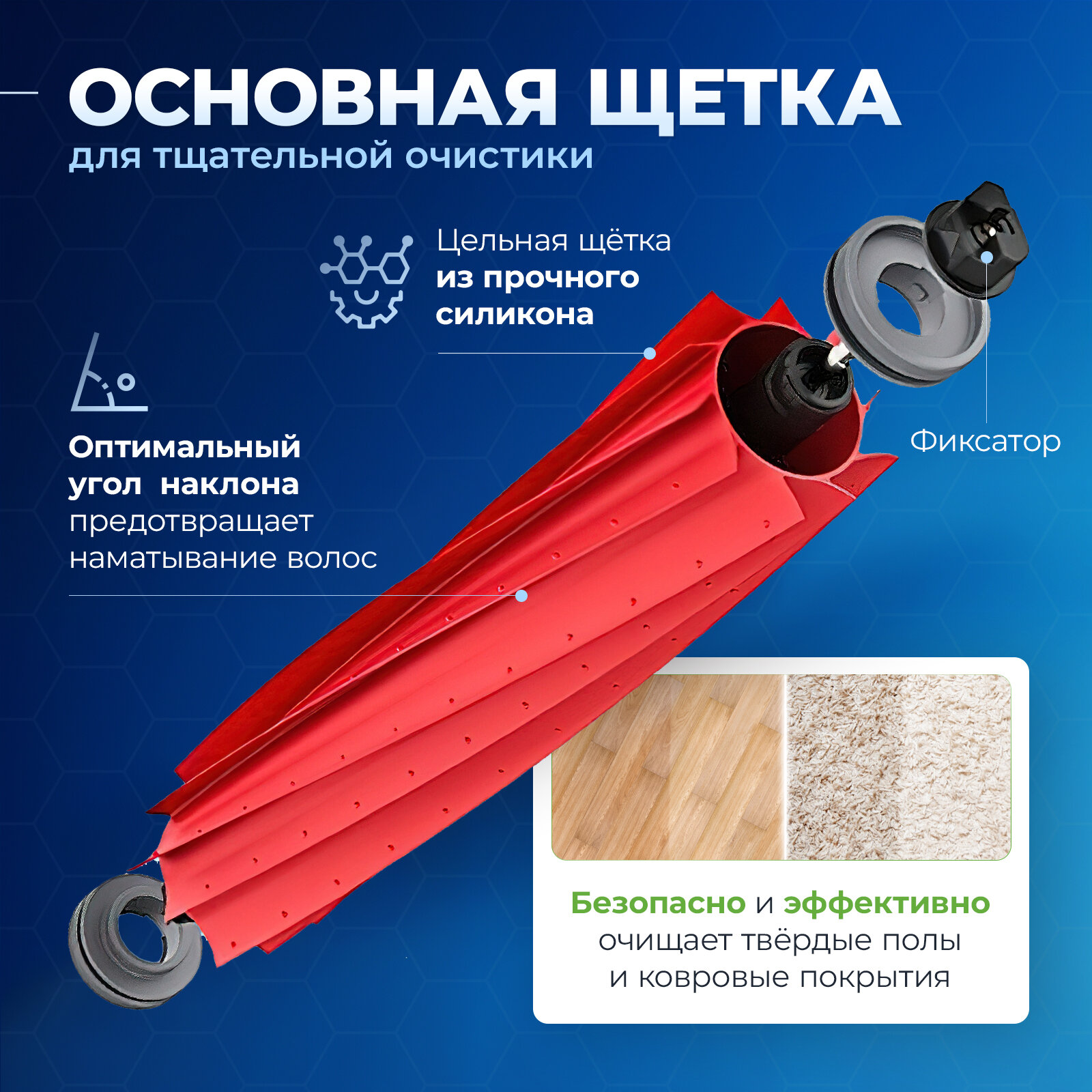 Комплект фильтров, тряпок, щеток для робота пылесоса Xiaomi, Roborock Q7 Max, Q7 Max plus, T8 — фото 1