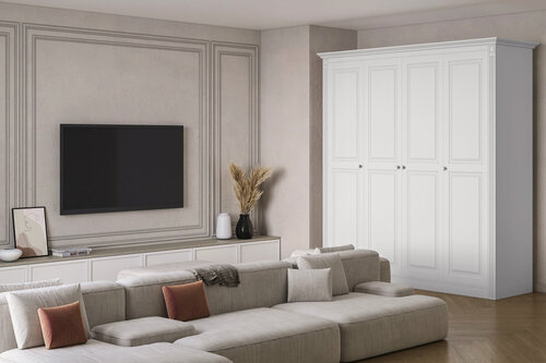 Изображение товара Шкаф распашной Классика Люкс-4.9 МДФ для одежды четырехдверный 180*250*60